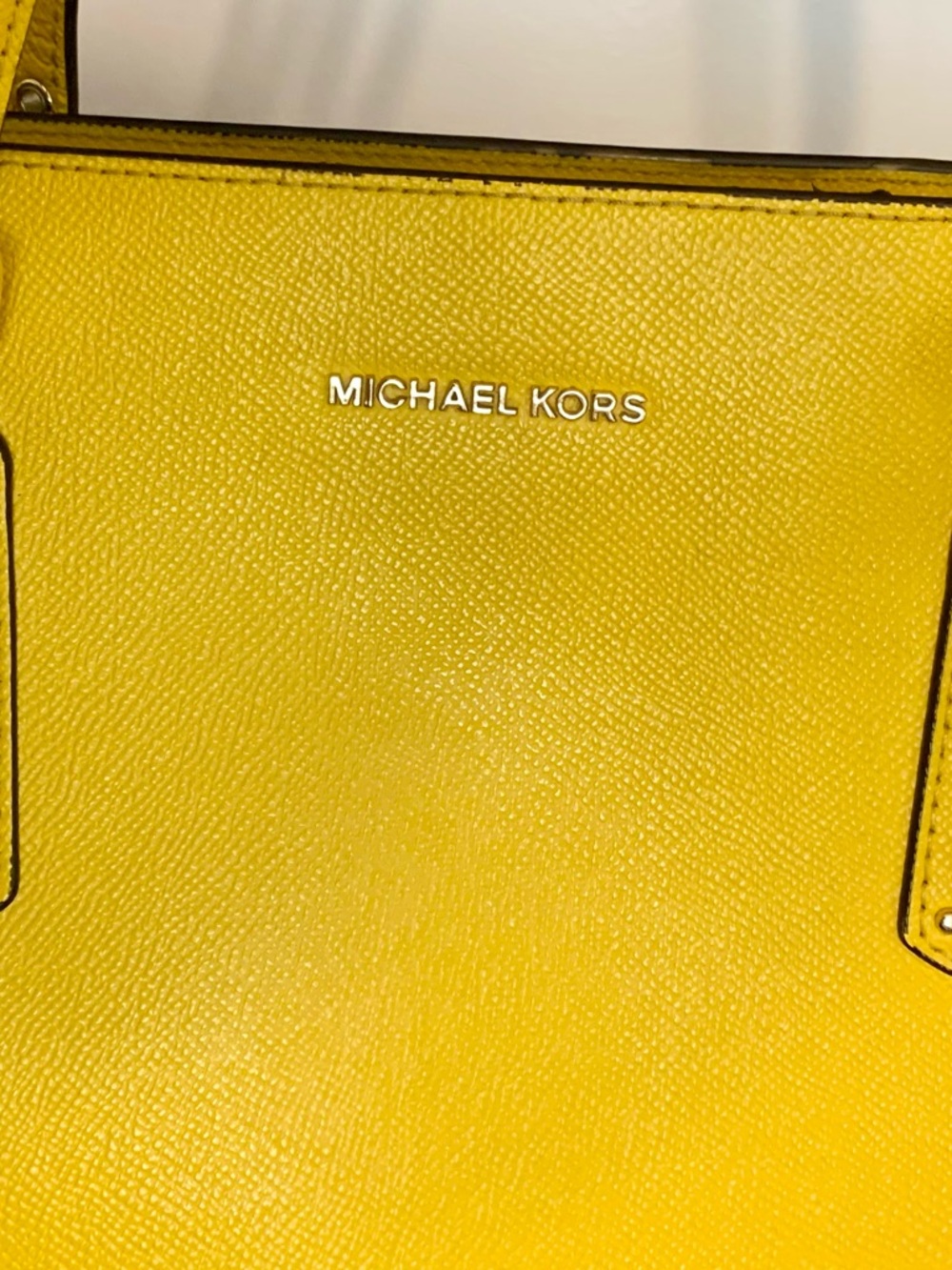 Michael Kors bag Yellow Saffiano Tote should bag large purse designer handbag - Picture 10 of 17